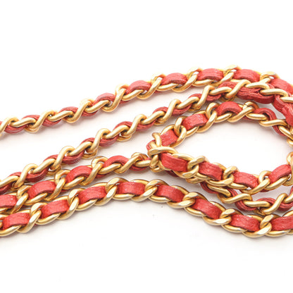 マトラッセ ループハンドル 2WAY チェーンウォレット キャビアスキン レッド ゴールド金具 シャネル バッグ CHANEL