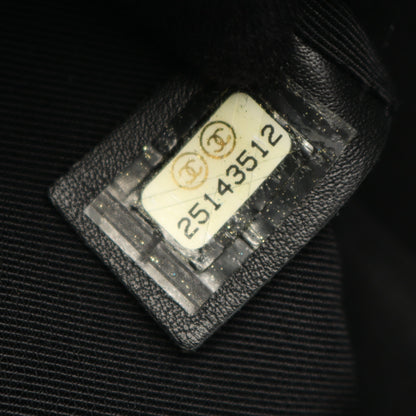 マトラッセ チェーンショルダーバッグ ラムスキン ブラック ゴールド金具 シャネル バッグ CHANEL