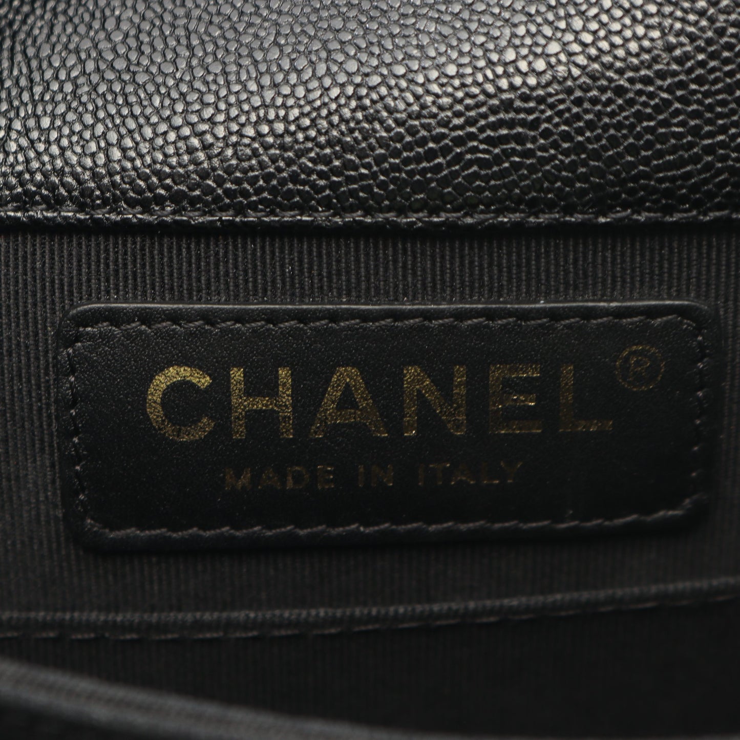 ボーイシャネル マトラッセ チェーンショルダーバッグ キャビアスキン ブラック ゴールド金具 シャネル バッグ CHANEL
