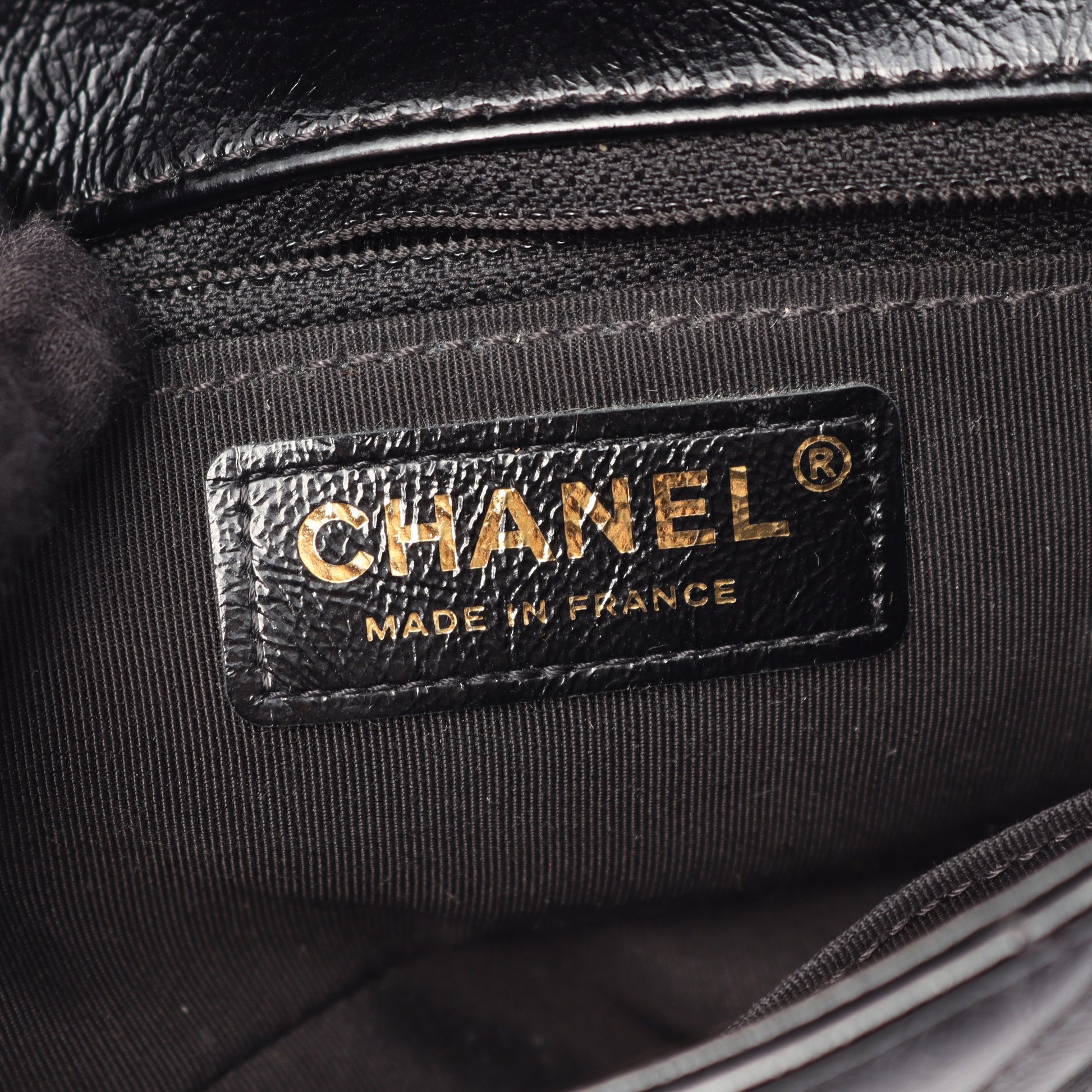 マトラッセ チェーンショルダーバッグ レザー ブラック ゴールド金具 シャネル バッグ CHANEL