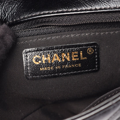 マトラッセ チェーンショルダーバッグ レザー ブラック ゴールド金具 シャネル バッグ CHANEL