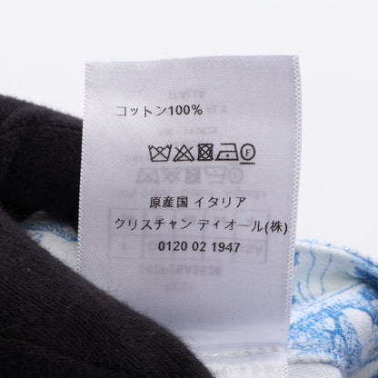 トワル ドゥ ジュイ ショート デニムパンツ コットン ホワイト ブルー クリスチャンディオール