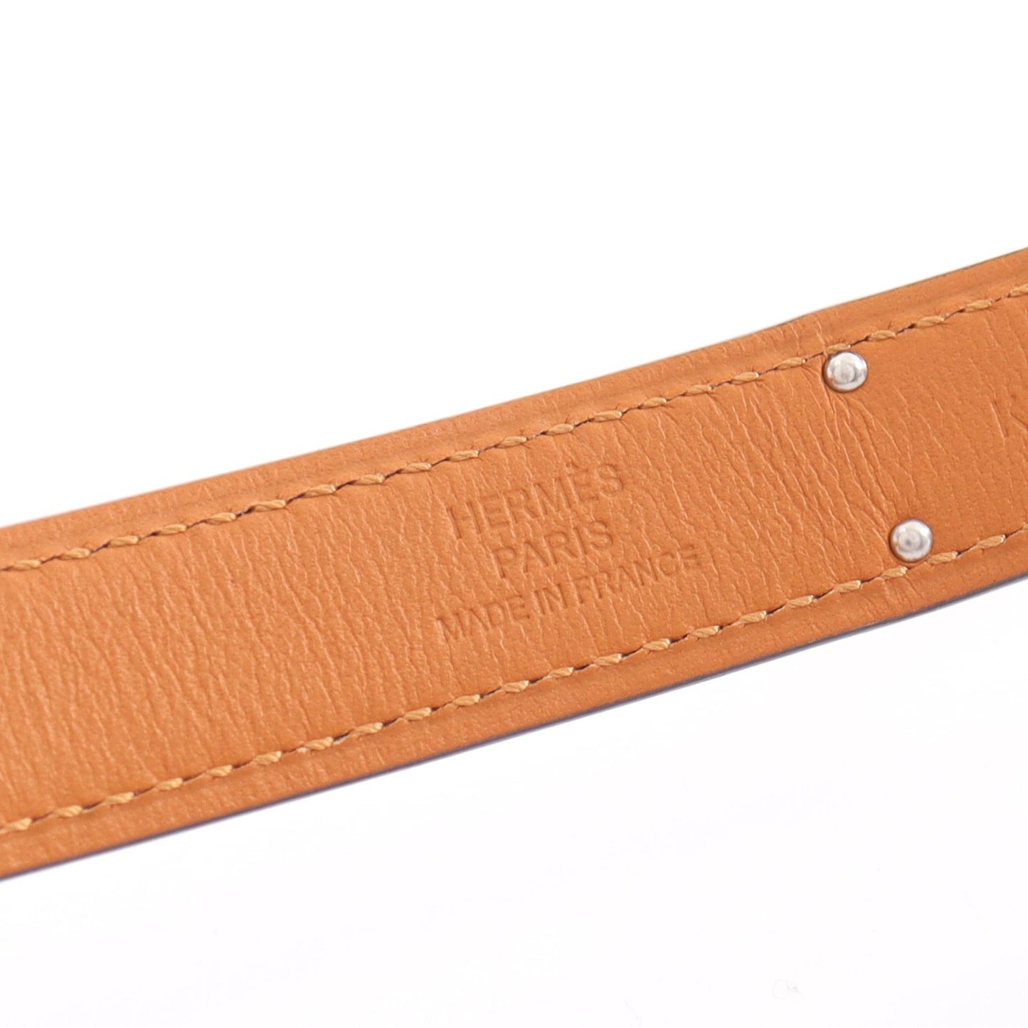 ケリーベルト ベルト ヴォーエプソン ホワイト シルバー金具 K刻印 エルメス