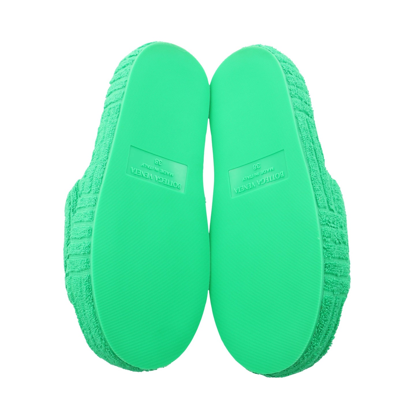 RESORT スライドサンダル ファブリック グリーン ボッテガヴェネタ