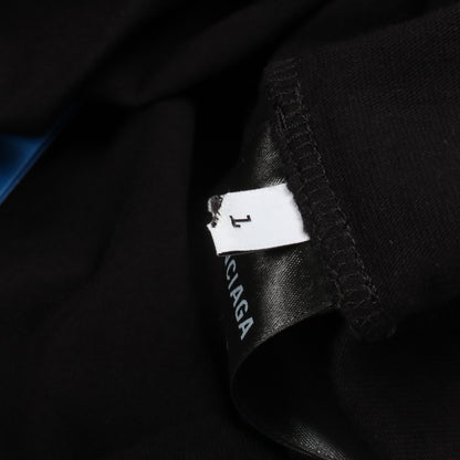 BALENCIAGA × adidas ロングスリーブ ダメージ加工 Tシャツ コットン ブラック バレンシアガ