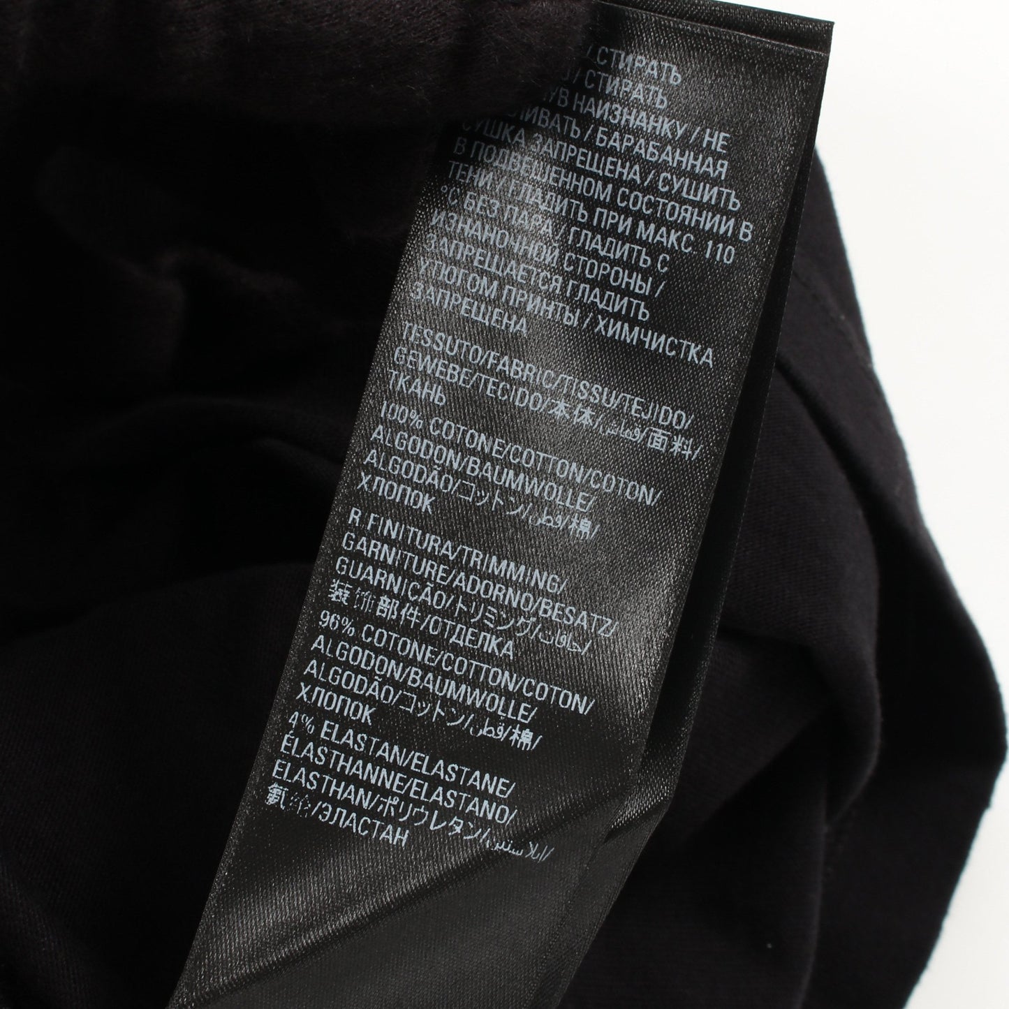 BALENCIAGA × adidas ロングスリーブ ダメージ加工 Tシャツ コットン ブラック バレンシアガ