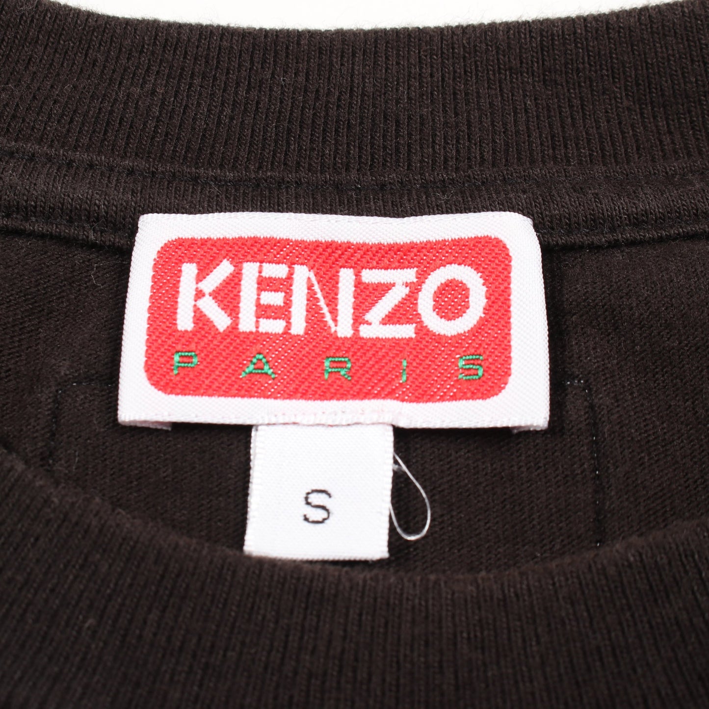 タイガー刺繍 半袖Tシャツ コットン ブラック ケンゾー