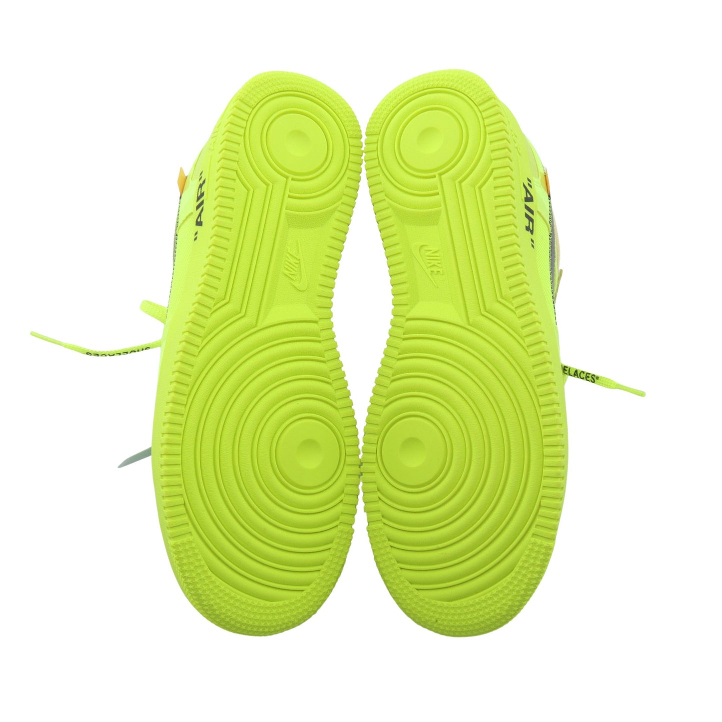 NIKE × OFF-WHITE Air Force 1 Low ネオンカラー スニーカー ファブリック スエード イエロー ブラック ナイキ