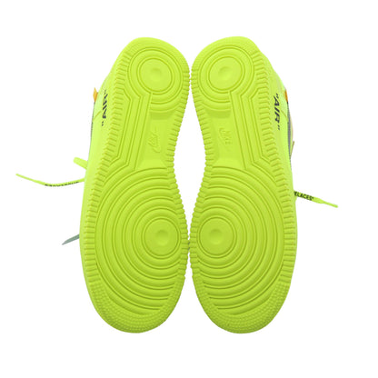NIKE × OFF-WHITE Air Force 1 Low ネオンカラー スニーカー ファブリック スエード イエロー ブラック ナイキ