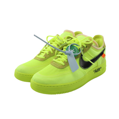 NIKE × OFF-WHITE Air Force 1 Low ネオンカラー スニーカー ファブリック スエード イエロー ブラック ナイキ