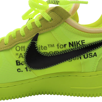 NIKE × OFF-WHITE Air Force 1 Low ネオンカラー スニーカー ファブリック スエード イエロー ブラック ナイキ