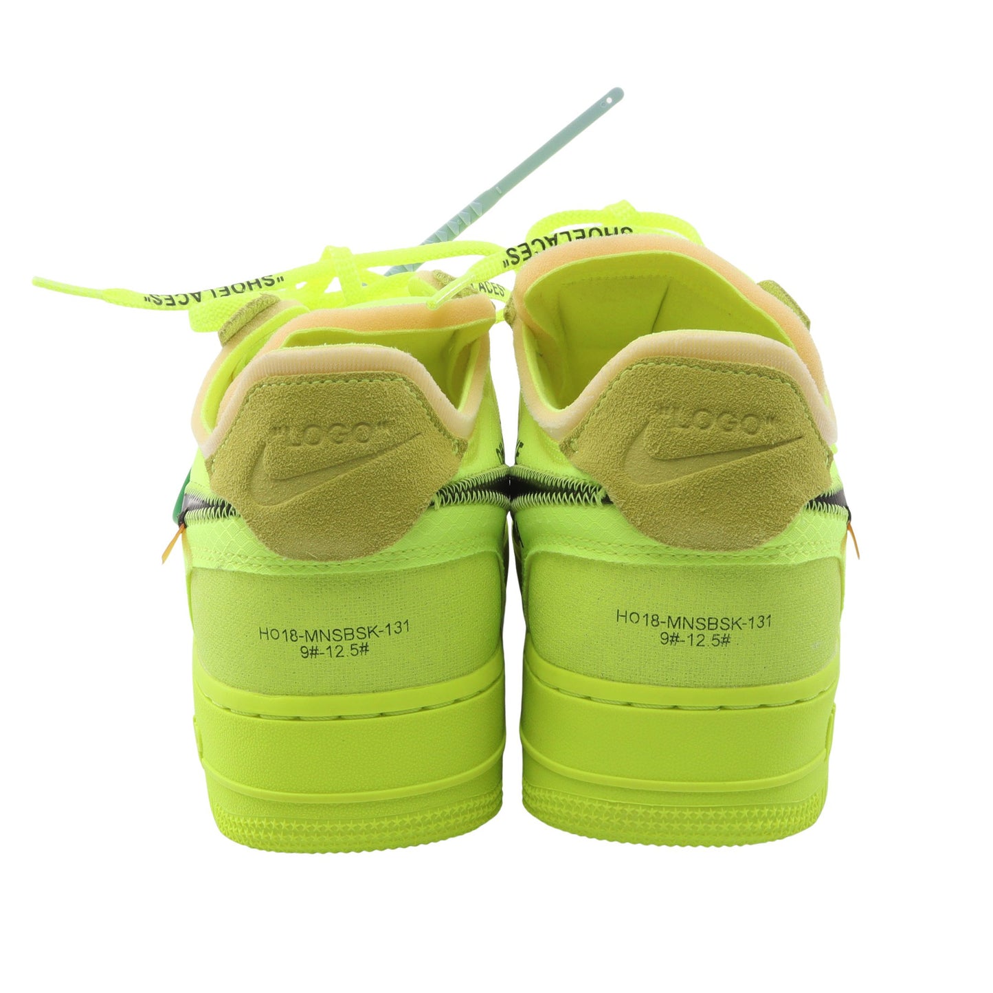 NIKE × OFF-WHITE Air Force 1 Low ネオンカラー スニーカー ファブリック スエード イエロー ブラック ナイキ