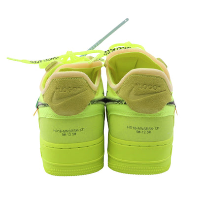 NIKE × OFF-WHITE Air Force 1 Low ネオンカラー スニーカー ファブリック スエード イエロー ブラック ナイキ