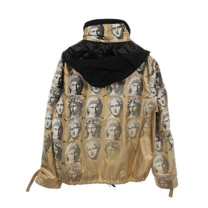 LOUIS VUITTON × FORNASETTI ブルゾン ジャケット ナイロン コットン ゴールド ブラック ルイヴィトン