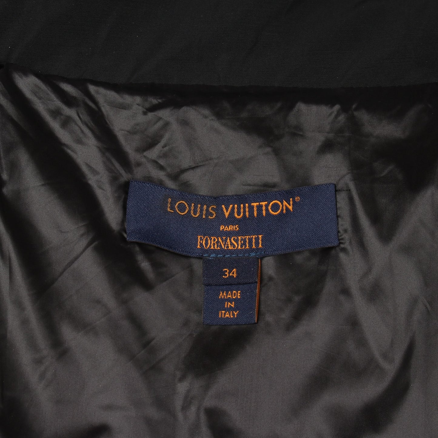 LOUIS VUITTON × FORNASETTI ブルゾン ジャケット ナイロン コットン ゴールド ブラック ルイヴィトン