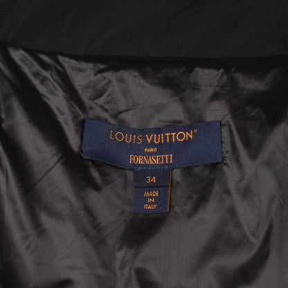 LOUIS VUITTON × FORNASETTI ブルゾン ジャケット ナイロン コットン ゴールド ブラック ルイヴィトン