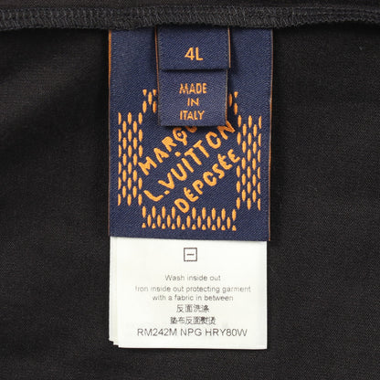 グラフィックエンベリッシュド 半袖Tシャツ コットン ブラック マルチカラー ルイヴィトン