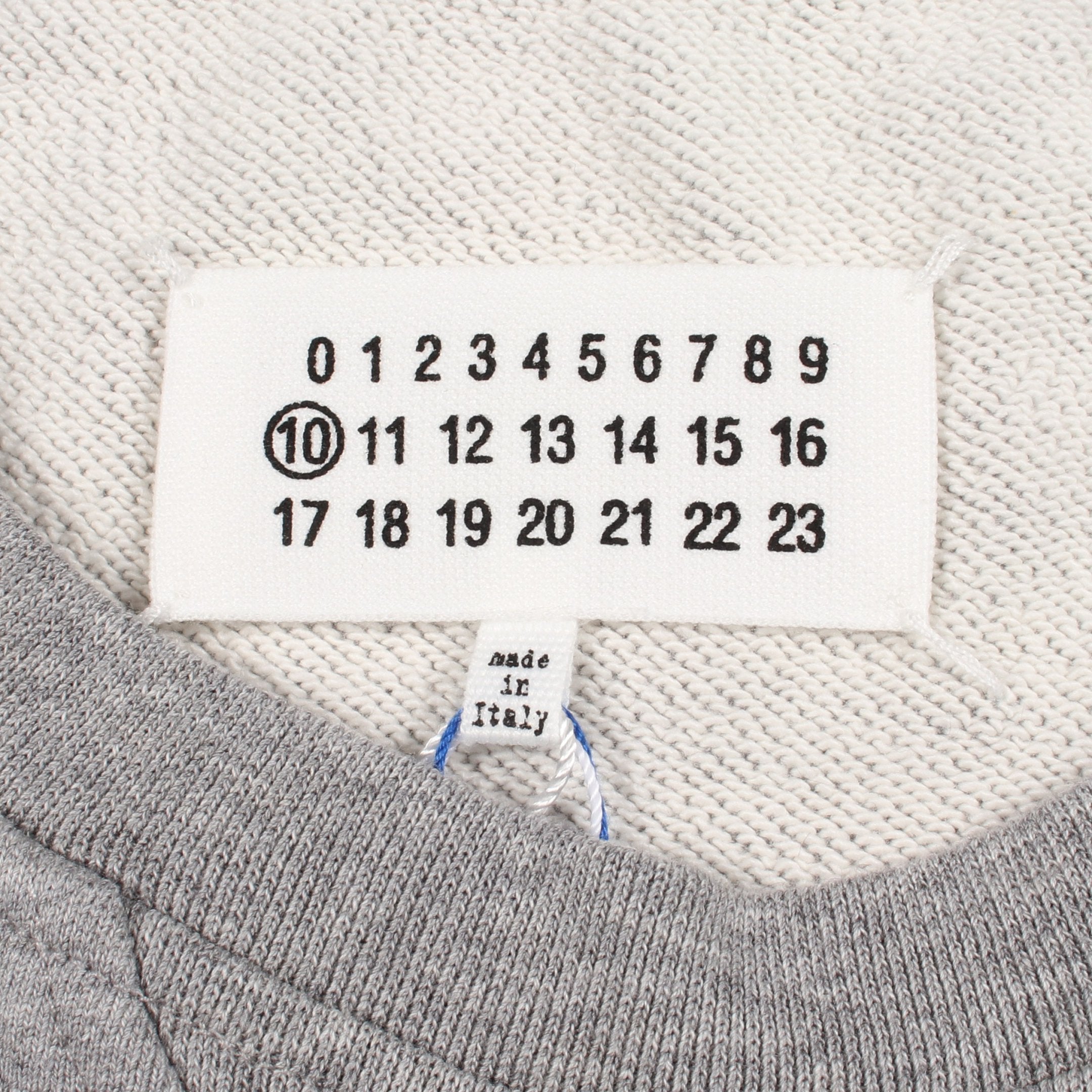 Maison Margiela 10 メゾンマルジェラ10 スウェット 4ステッチ クルーネック 4ステッチ クルーネック スウェットシャツ コットン グレー メゾン