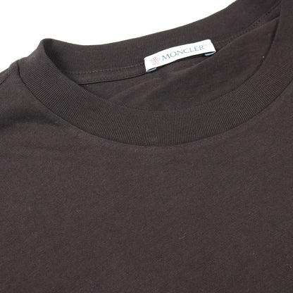 パームツリー バックプリント 半袖Tシャツ コットン ブラック モンクレール