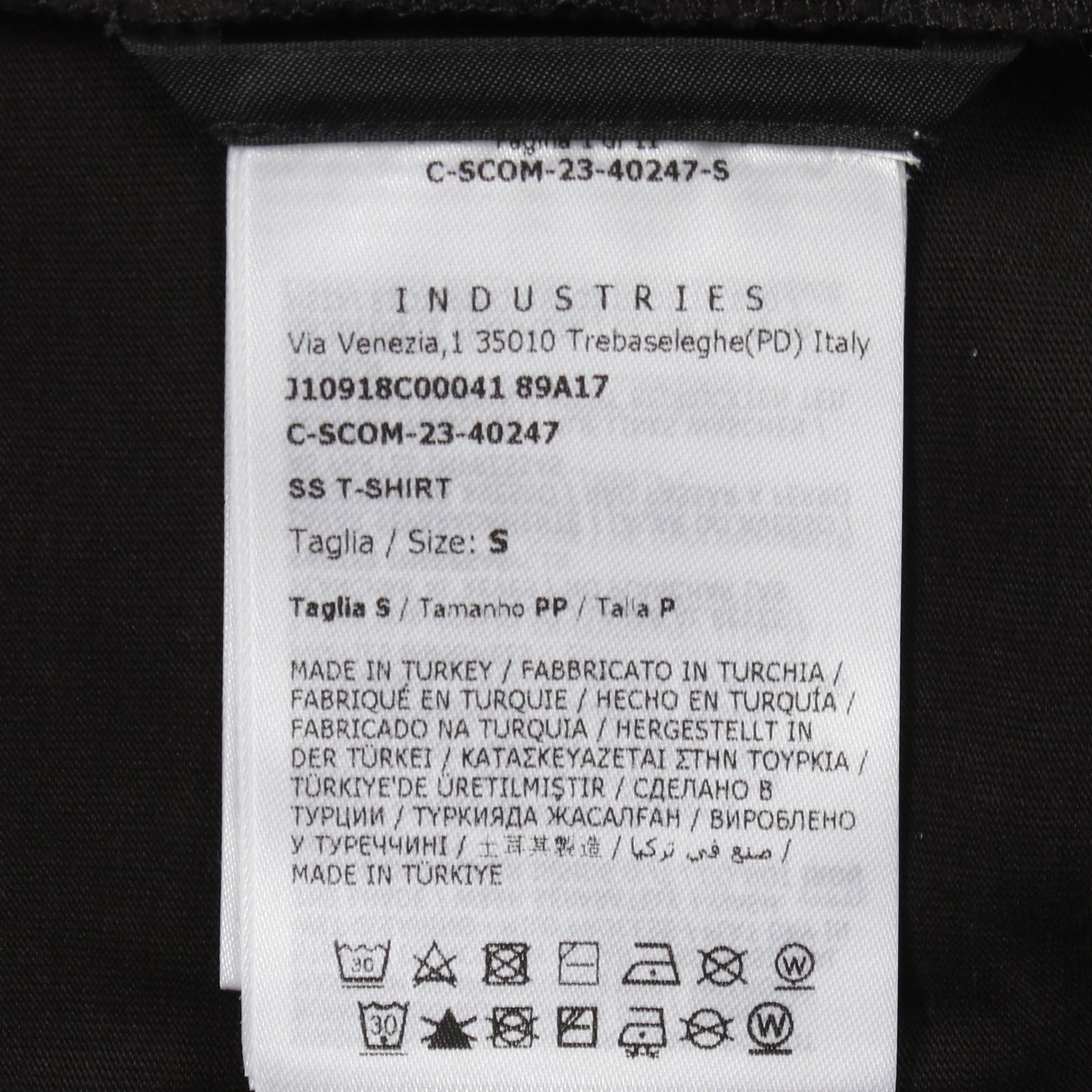 パームツリー バックプリント 半袖Tシャツ コットン ブラック モンクレール