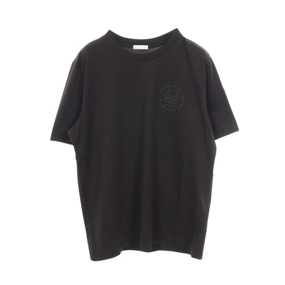 パームツリー バックプリント 半袖Tシャツ コットン ブラック モンクレール