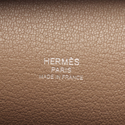 ジプシエール28 エトゥープ ショルダーバッグ トリヨンクレマンス グレーブラウン シルバー金具 K刻印 エルメス バッグ HERMES