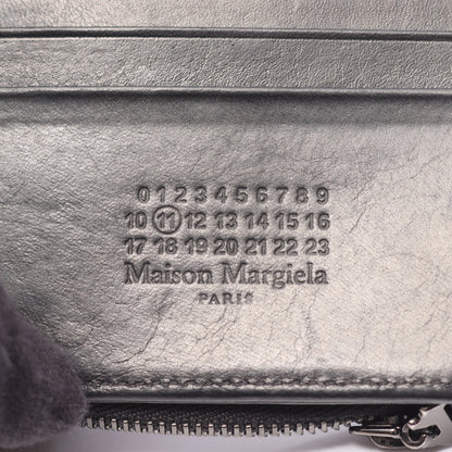4ステッチ 二つ折り財布 レザー ブラック メゾンマルジェラ11 財布・小物 Maison Margiela 11