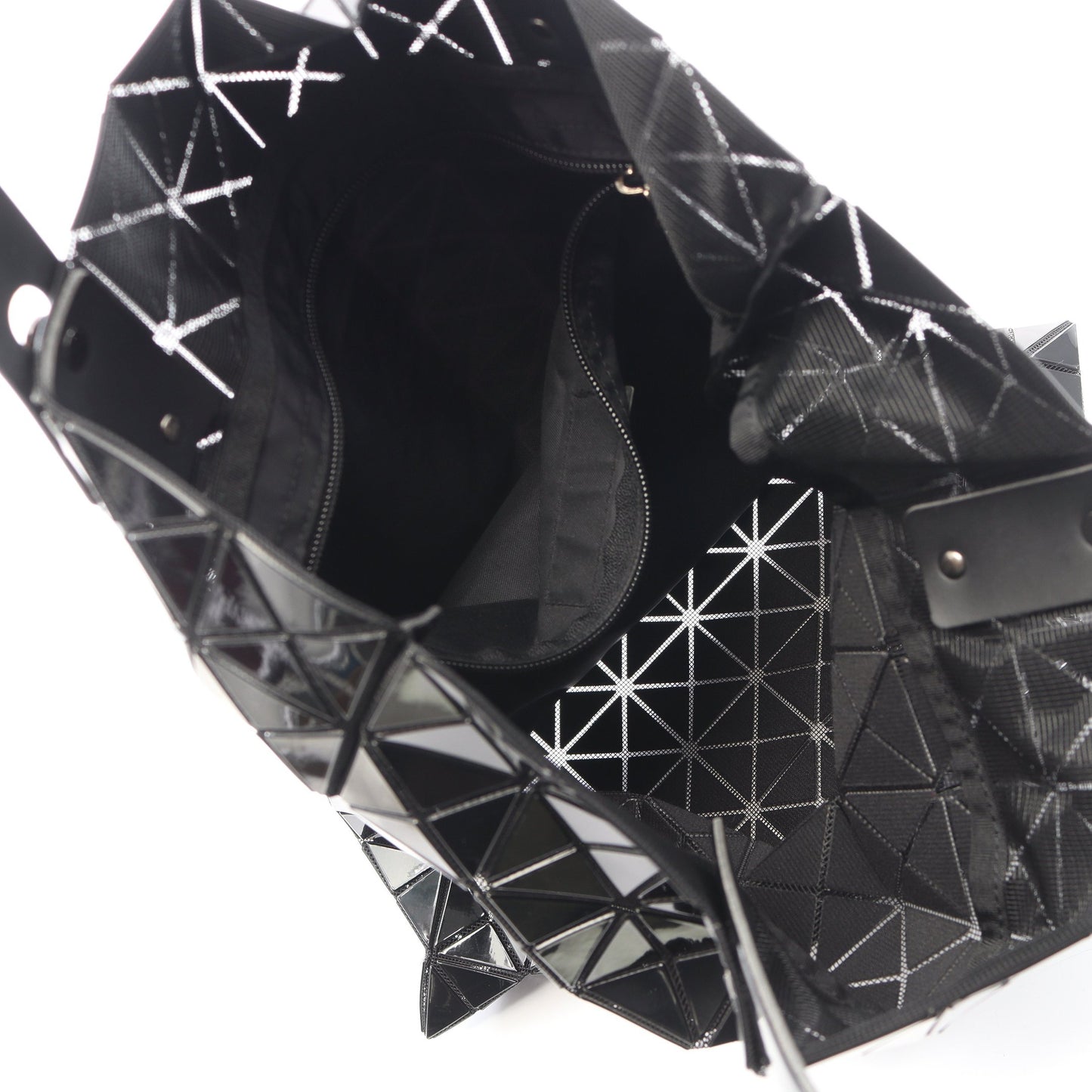 PRISM プリズム ハンドバッグ トートバッグ PVC ブラック バオバオイッセイミヤケ