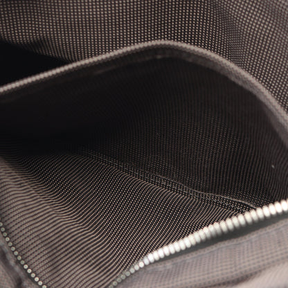 エールラインPM ハンドバッグ トートバッグ ナイロンキャンバス ダークグレー シルバー金具 エルメス