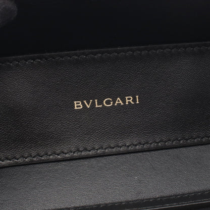 セルペンティ ジュエリーボックス 2WAY バニティバッグ ハンドバッグ レザー アイボリー ブルガリ バッグ BVLGARI
