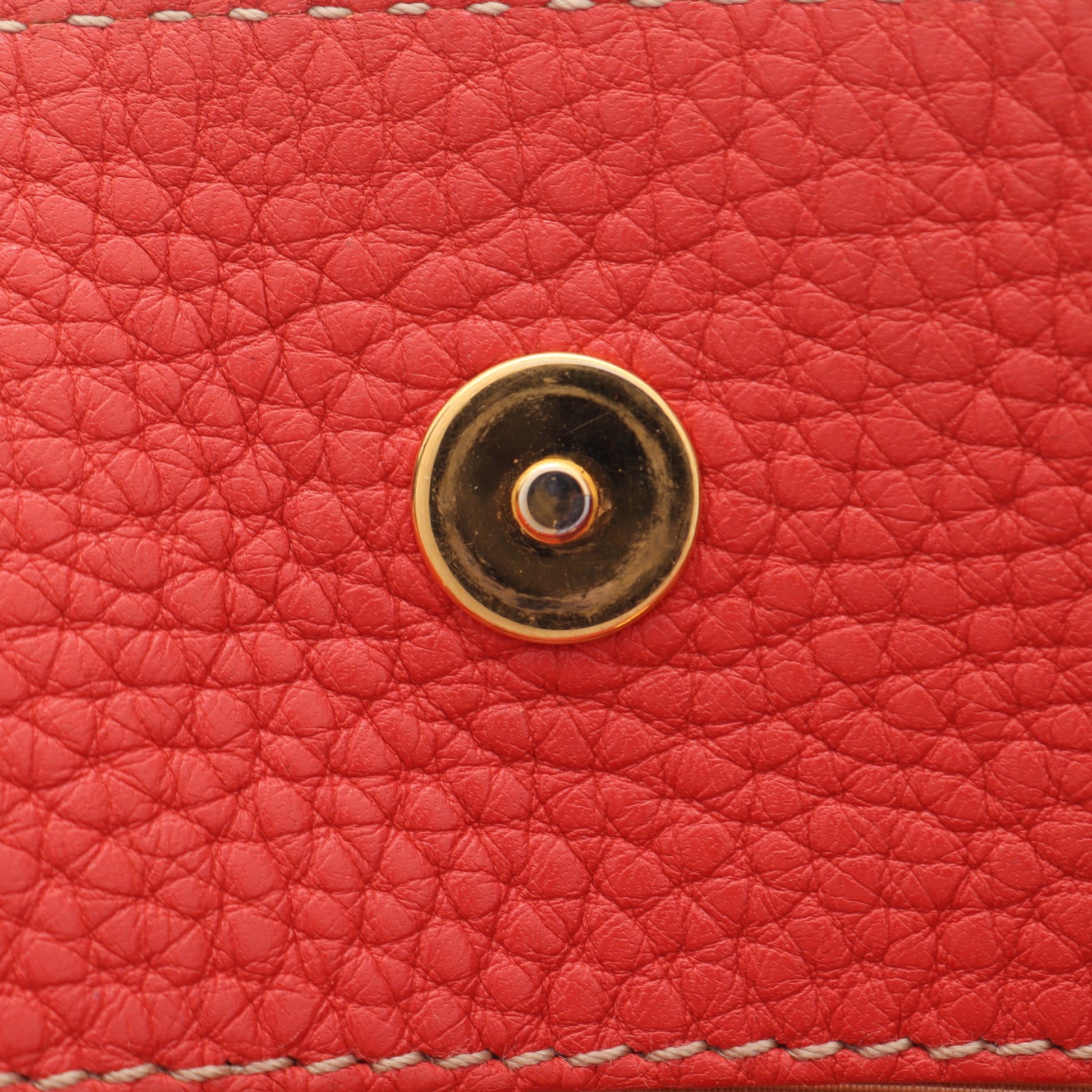 ロゴマニア 2WAY ハンドバッグ キャンバス レザー ベージュ コーラルピンク ブルガリ バッグ BVLGARI