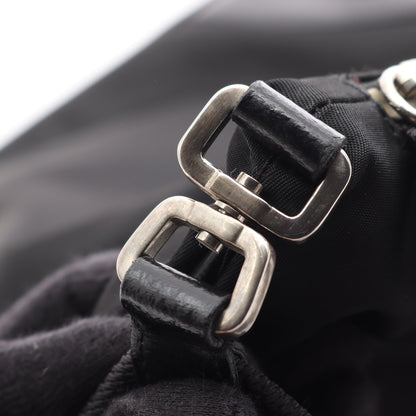 TESSUTO LIGHT ショルダーバッグ ナイロン レザー ブラック プラダ