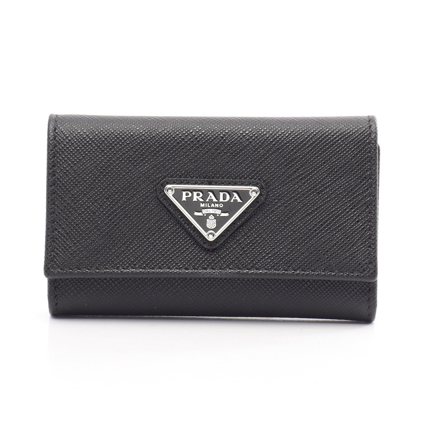 SAFFIANO TRIANGO 4連 キーケース サフィアーノレザー ブラック プラダ