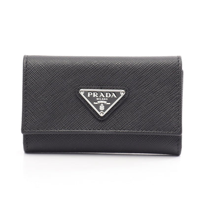 SAFFIANO TRIANGO 4連 キーケース サフィアーノレザー ブラック プラダ