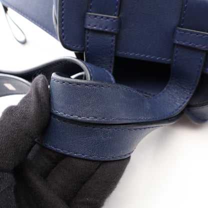 HAMMOCK SMALL ハンモック スモール 2WAY ハンドバッグ レザー ネイビー ロエベ