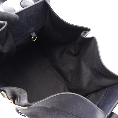 HAMMOCK MEDIUM ハンモック ミディアム 2WAY ハンドバッグ レザー ネイビー ブラック ロエベ