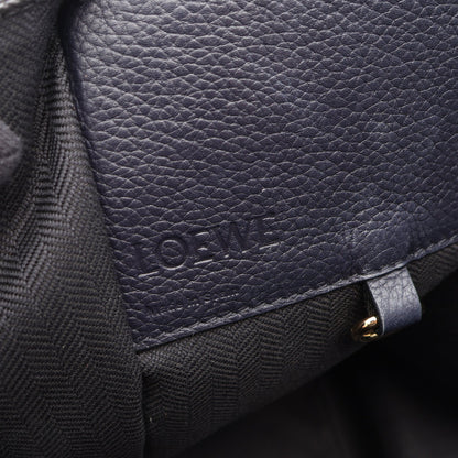 HAMMOCK MEDIUM ハンモック ミディアム 2WAY ハンドバッグ レザー ネイビー ブラック ロエベ