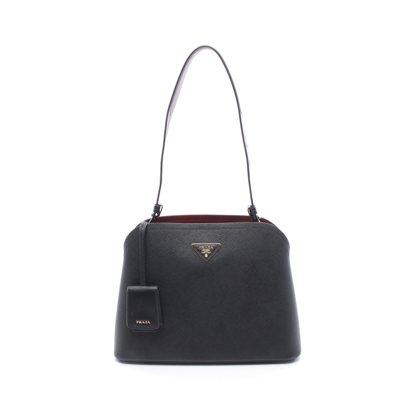 SAFFIANO CUIR ＋ C マチネ ミディアム ワンショルダーバッグ サフィアーノレザー ブラック プラダ