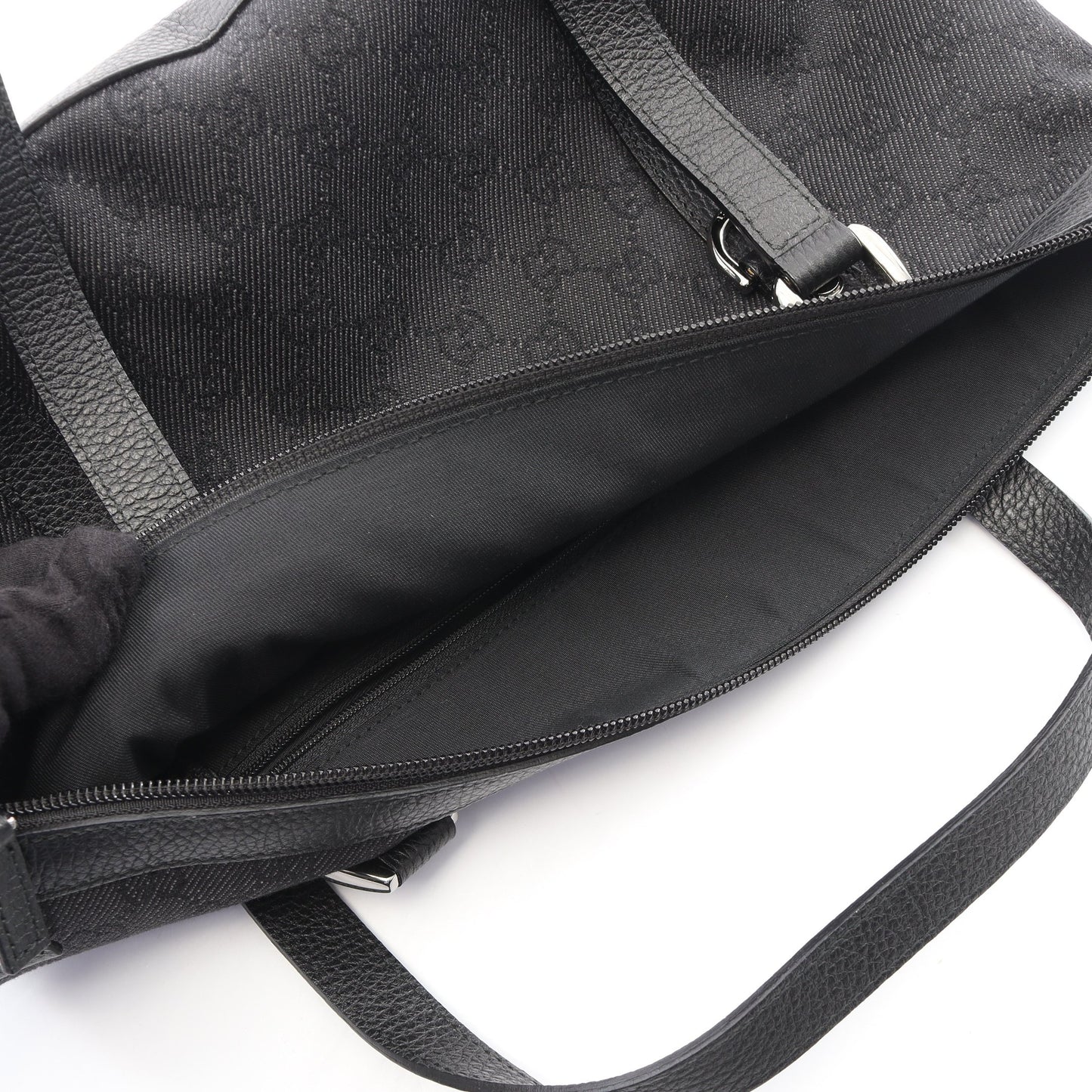 アビー GGキャンバス ハンドバッグ トートバッグ キャンバス レザー ブラック グッチ バッグ GUCCI