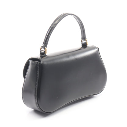 ティーン ローラ 2WAY ハンドバッグ レザー ブラック セリーヌ