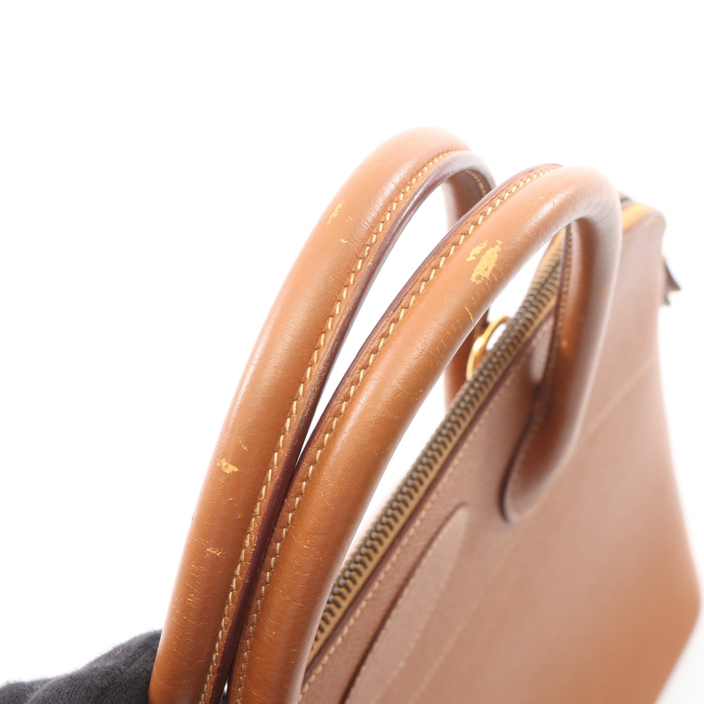 ボリード35 ゴールド 2WAY ハンドバッグ クシュベル ブラウン ゴールド金具 ○Y刻印 エルメス
