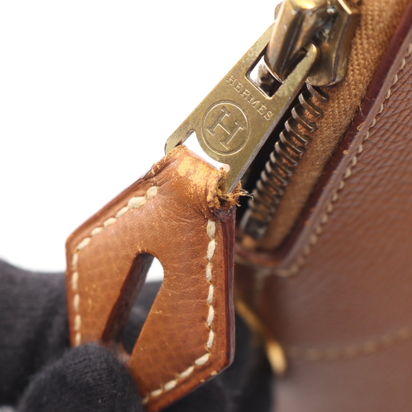 ボリード35 ゴールド 2WAY ハンドバッグ クシュベル ブラウン ゴールド金具 ○Y刻印 エルメス