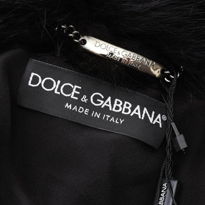 ファー ジャケット シルバーフォックス ブルーフォックス ブラック レッド ブラウン ドルチェアンドガッバーナ アウター DOLCE&GABBANA