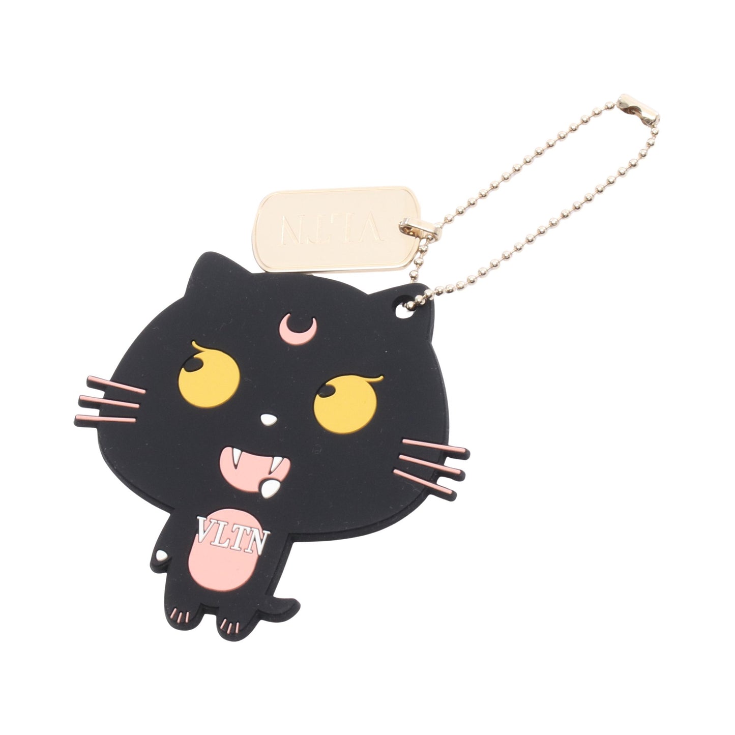 チャーム 猫 キーホルダー ラバー GP ブラック ゴールド マルチカラー ヴァレンティノガラヴァーニ