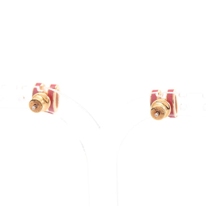 MINI POP H ミニポップアッシュ ピアス GP ゴールド ピンク エルメス