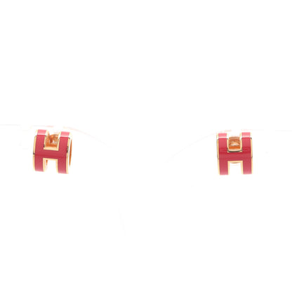 MINI POP H ミニポップアッシュ ピアス GP ゴールド ピンク エルメス