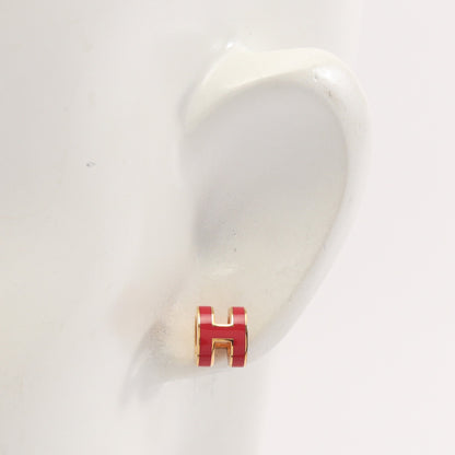 MINI POP H ミニポップアッシュ ピアス GP ゴールド ピンク エルメス