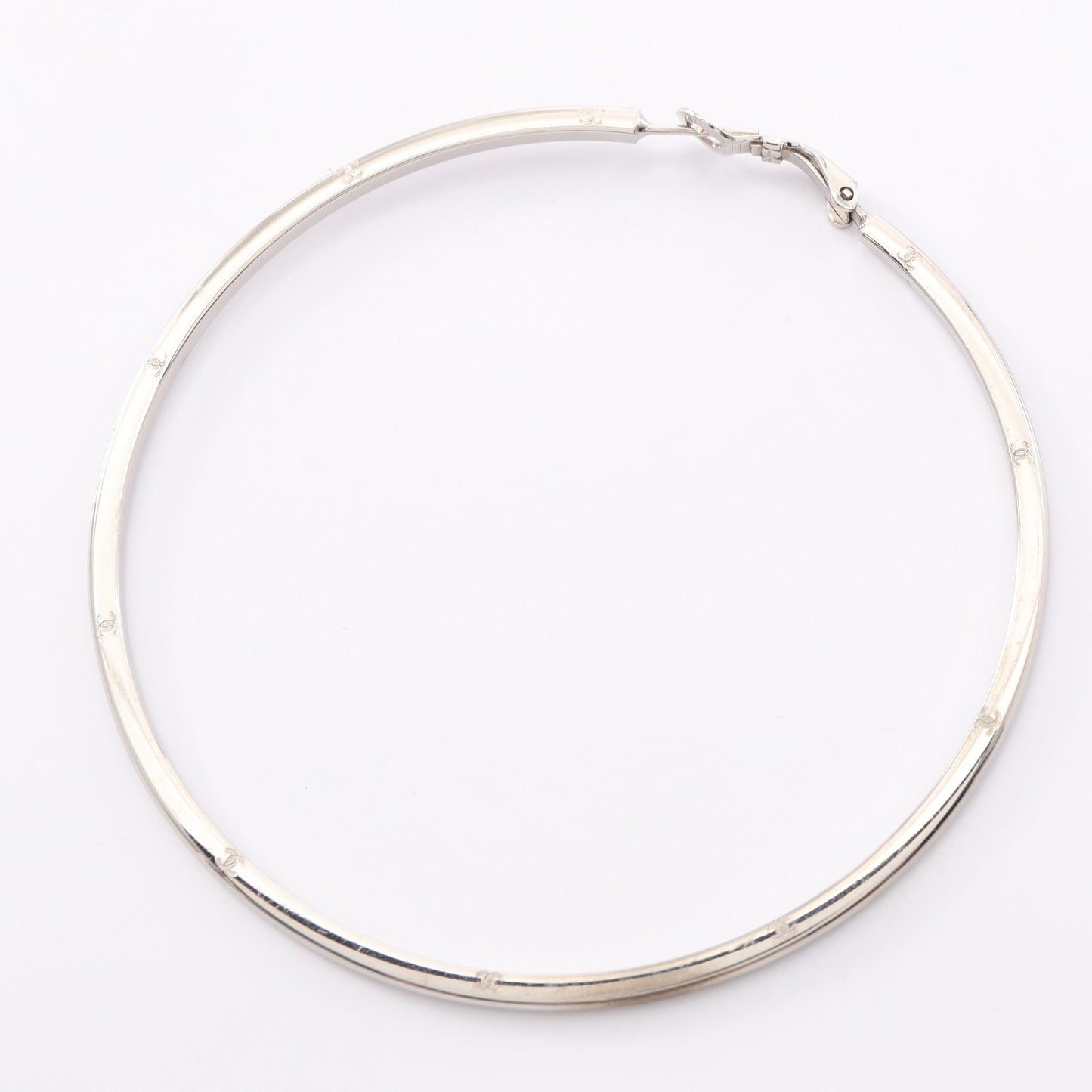 ココマーク フープ ピアス シルバー 04P シャネル アクセサリー CHANEL