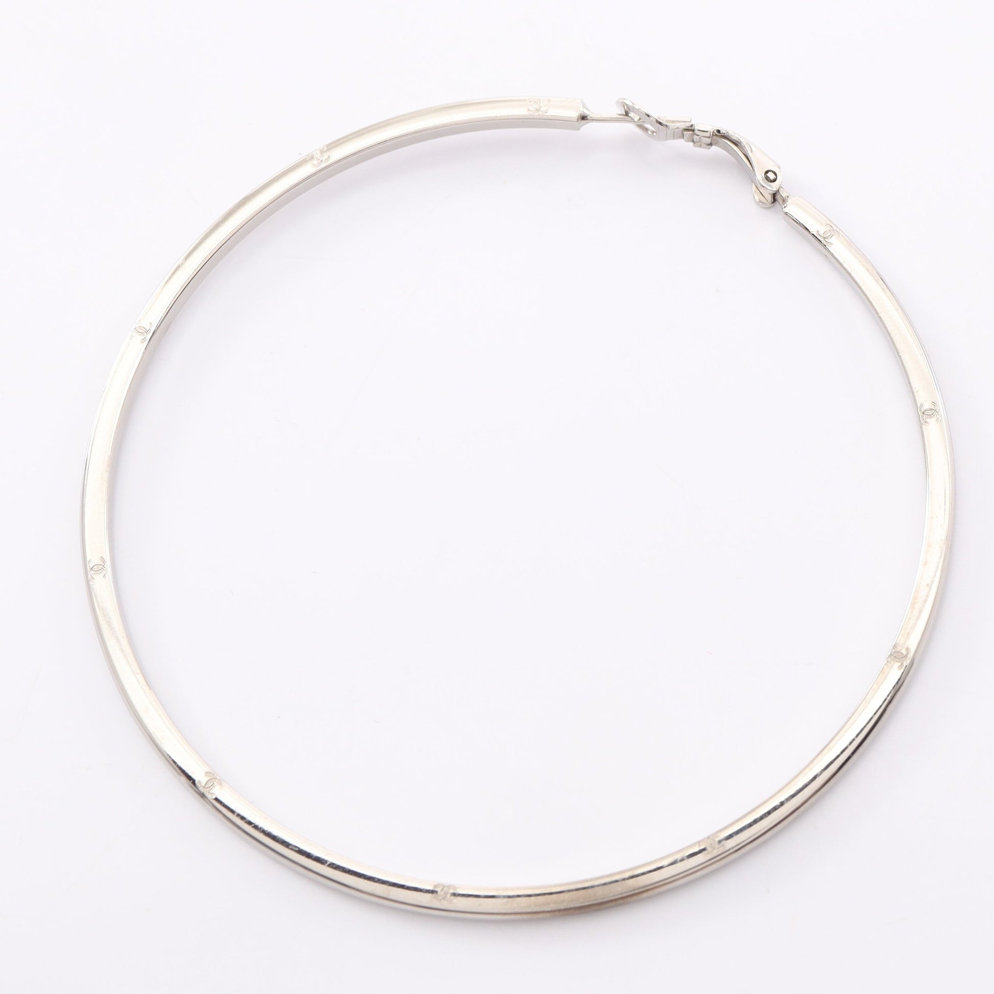 ココマーク フープ ピアス シルバー 04P シャネル アクセサリー CHANEL