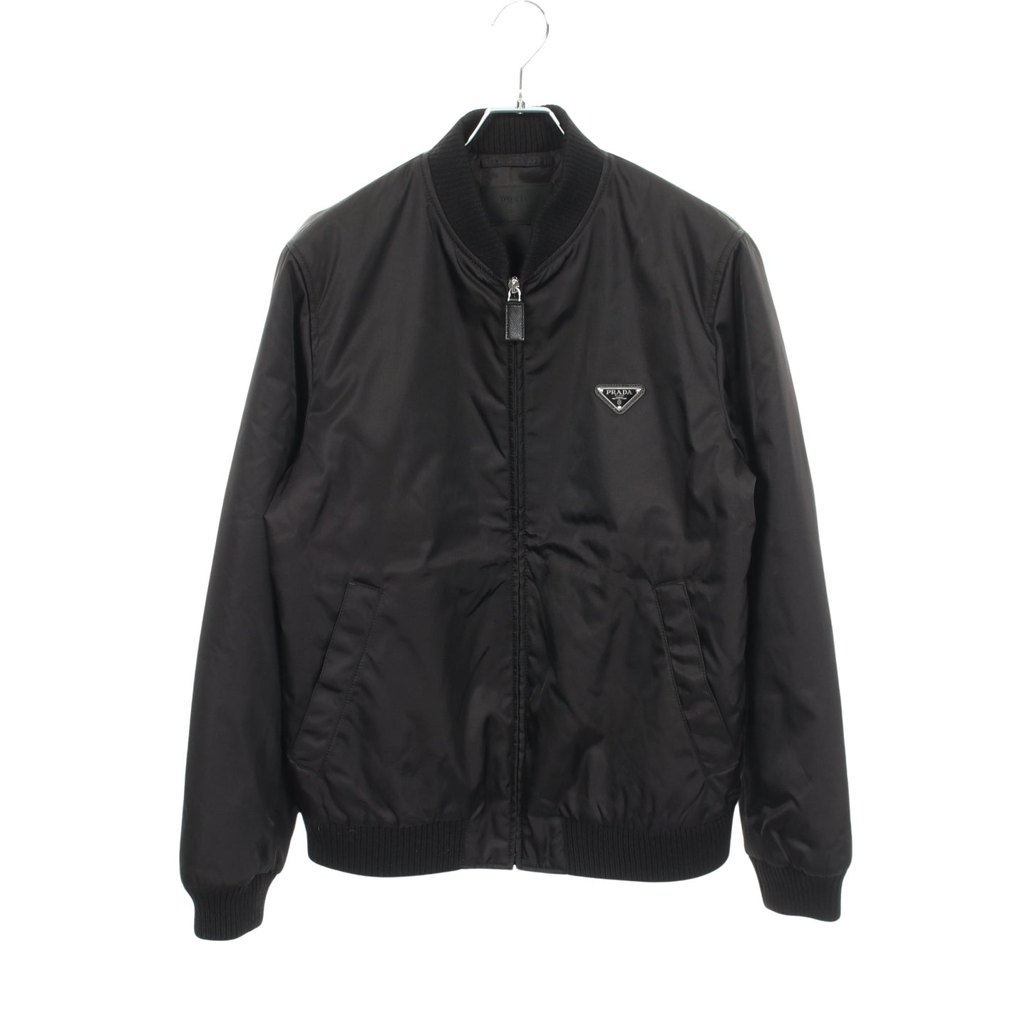 Re-Nylon 中綿 ボンバージャケット ナイロン ブラック プラダ